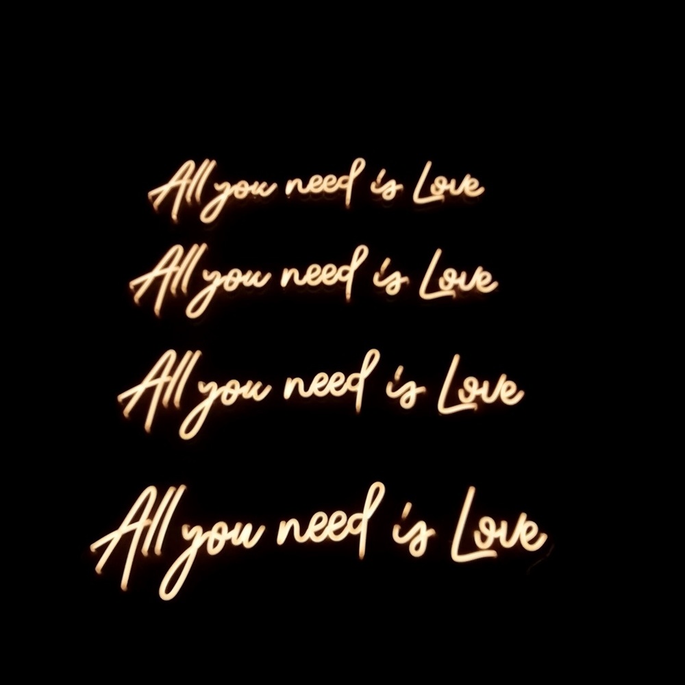 ALL YOU NEED IS LOVE neon sign
